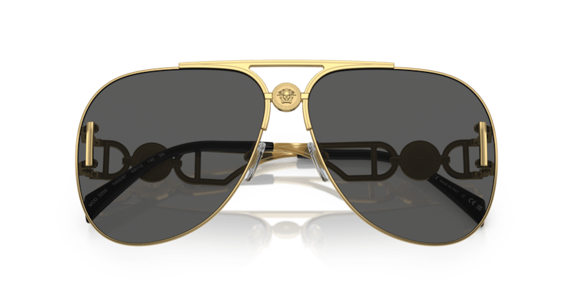 0VE2255 - Versace - (Gold) Dark Grey - 63 - 13 - 145 MM - Ardor Eyewear 8056597836449