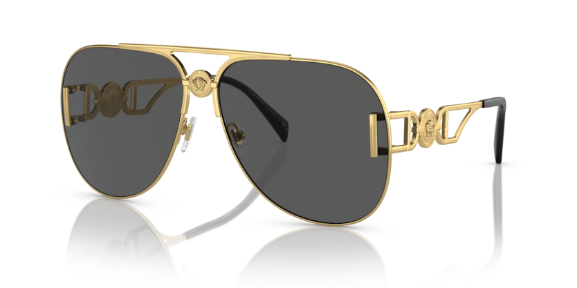 0VE2255 - Versace - (Gold) Dark Grey - 63 - 13 - 145 MM - Ardor Eyewear 8056597836449