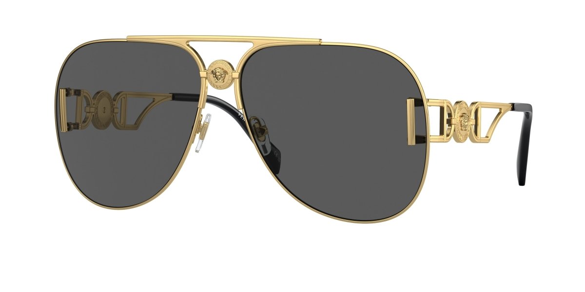 0VE2255 - Versace - (Gold) Dark Grey - 63 - 13 - 145 MM - Ardor Eyewear 8056597836449