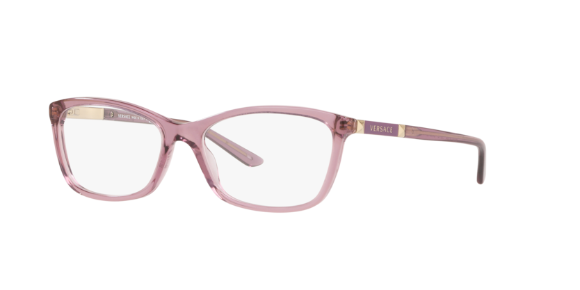 Transparent Violet - 0VE3186 8056597080514 Versace Eyeglasses Woman Butterfly