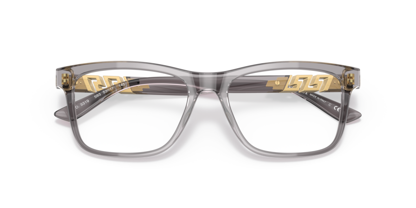 Transparent Grey - 0VE3319 8056597642330 Versace Eyeglasses Man Phantos