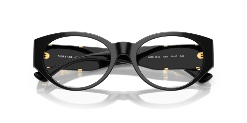 Black - 0VE3345 8056597920889 Versace Eyeglasses Woman Oval