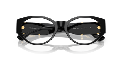 Black - 0VE3345 8056597920889 Versace Eyeglasses Woman Oval