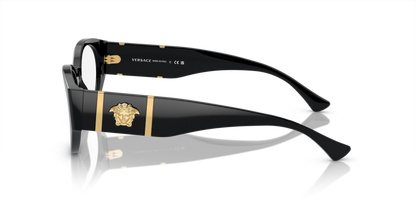 Black - 0VE3345 8056597920889 Versace Eyeglasses Woman Oval