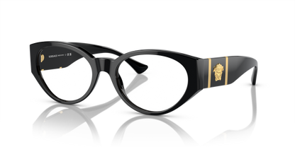 Black - 0VE3345 8056597920889 Versace Eyeglasses Woman Oval