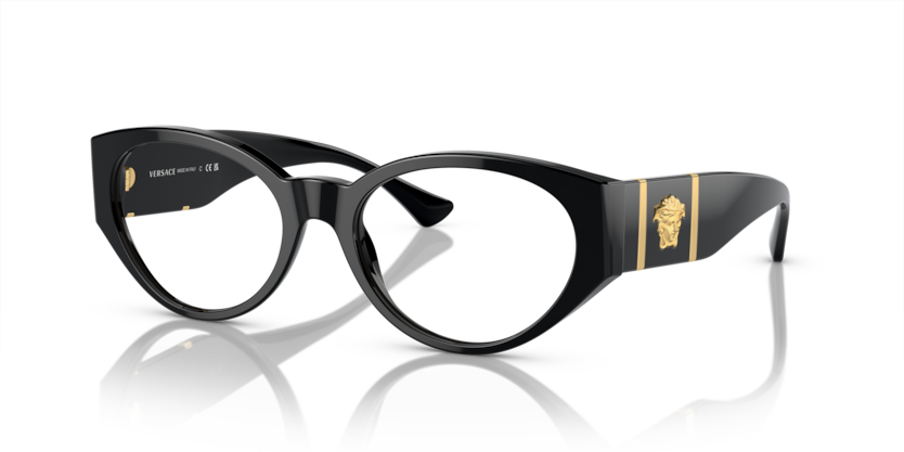 Black - 0VE3345 8056597920889 Versace Eyeglasses Woman Oval