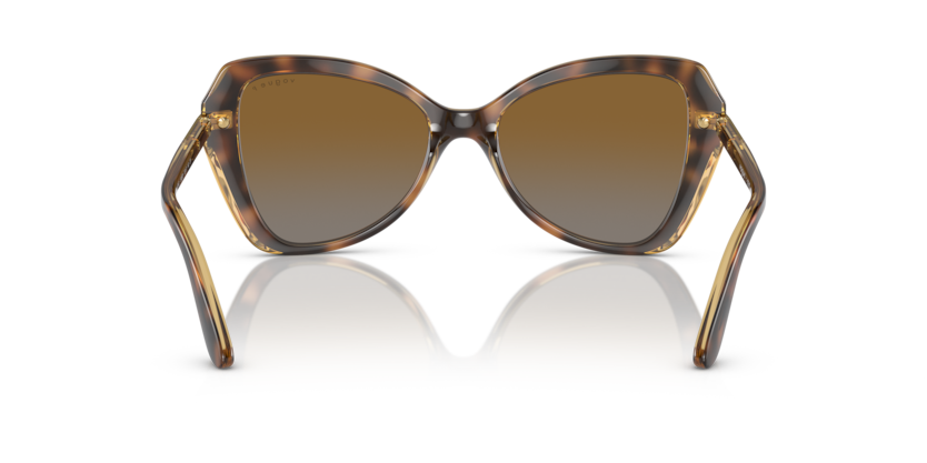 (Striped Dark Havana) Grey Gradient Brown Polarized -  8056597815093