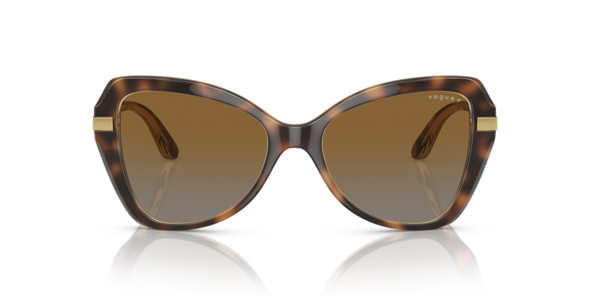 (Striped Dark Havana) Grey Gradient Brown Polarized -  8056597815093