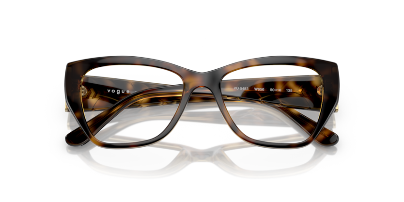 Dark Havana - 0VO5483 8056597813716 Vogue Eyeglasses Woman Butterfly