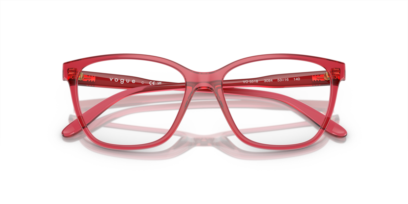 0VO5518 - Vogue - Red - (Transparent Red 3084) - 51 - 16 - 140 MM - Ardor Eyewear 8056597926553