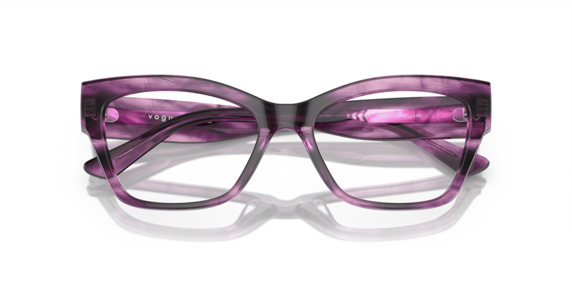 Purple Havana - 0VO5523 8056597927253 Vogue Eyeglasses Woman Cat Eye