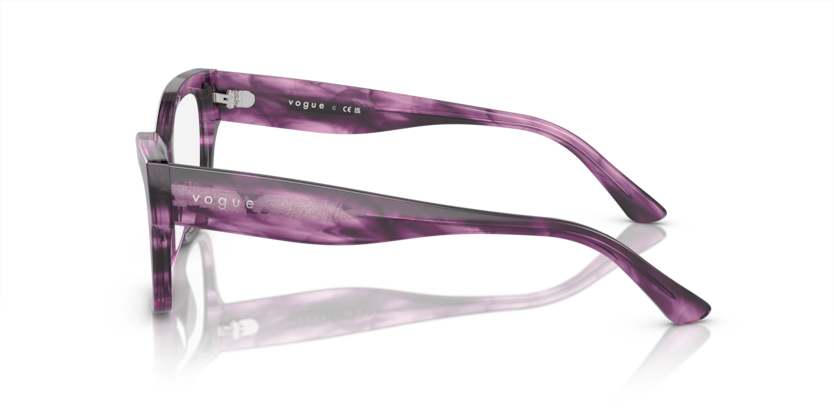 Purple Havana - 0VO5523 8056597927253 Vogue Eyeglasses Woman Cat Eye