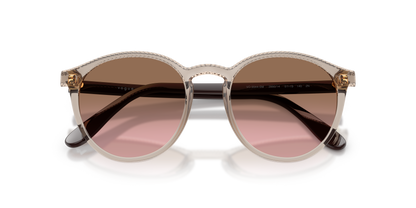 0VO5544SM Transparent Caramel close front view image 6 barcode 8056262885673