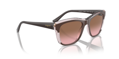 Brown/Transparent Rose Glitter - 0VO5557S 8056262012871