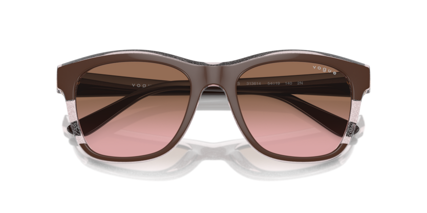 Brown/Transparent Rose Glitter - 0VO5557S 8056262012871