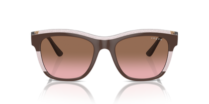 Brown/Transparent Rose Glitter - 0VO5557S 8056262012871