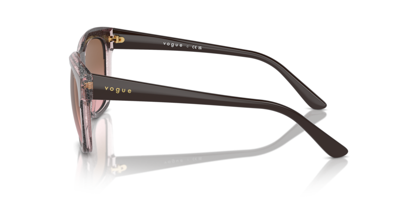 Brown/Transparent Rose Glitter - 0VO5557S 8056262012871