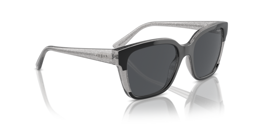 Black/Transparent Grey Glitter - 0VO5558S 8056262012147