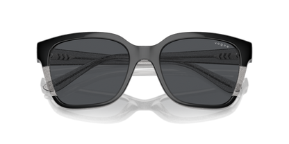 Black/Transparent Grey Glitter - 0VO5558S 8056262012147