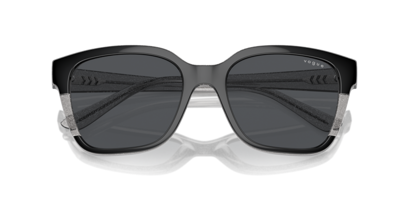 Black/Transparent Grey Glitter - 0VO5558S 8056262012147