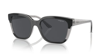 Black/Transparent Grey Glitter - 0VO5558S 8056262012147