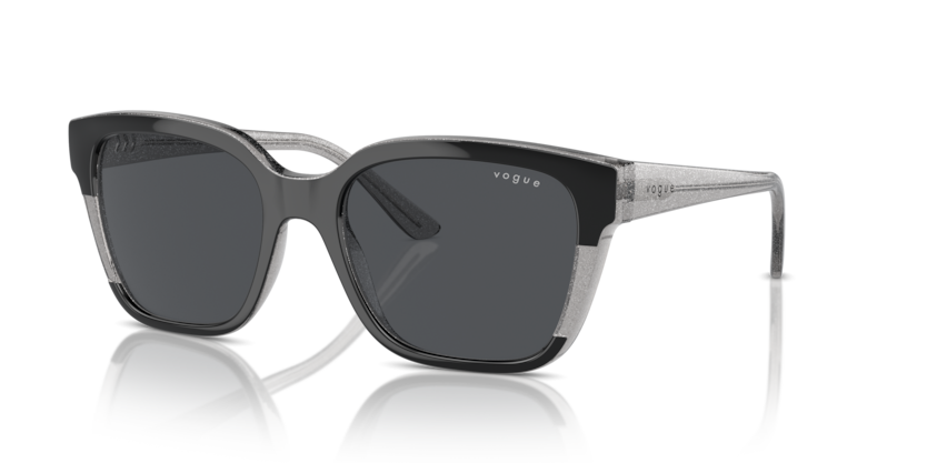 Black/Transparent Grey Glitter - 0VO5558S 8056262012147