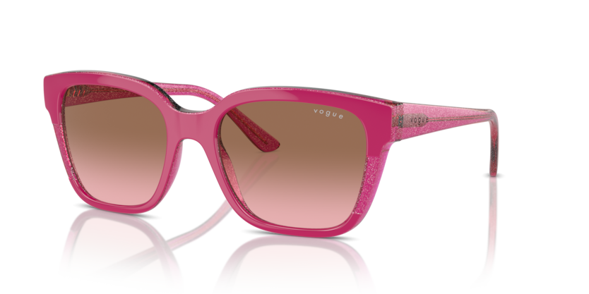 Cherry/Transparent Fuchsia Glitter - 0VO5558S 8056262012161