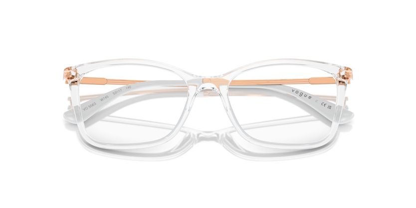 0VO5563 - Vogue - Transparent - (Transparent W745) - 51 - 17 - 140 MM - Ardor Eyewear 8056262005408