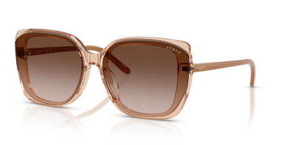 0VO5684SD Transparent Light Brown three quarter view image 1 barcode 8056262521793