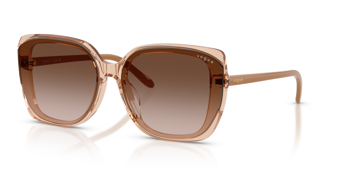 0VO5684SD Transparent Light Brown three quarter view image 1 barcode 8056262521793