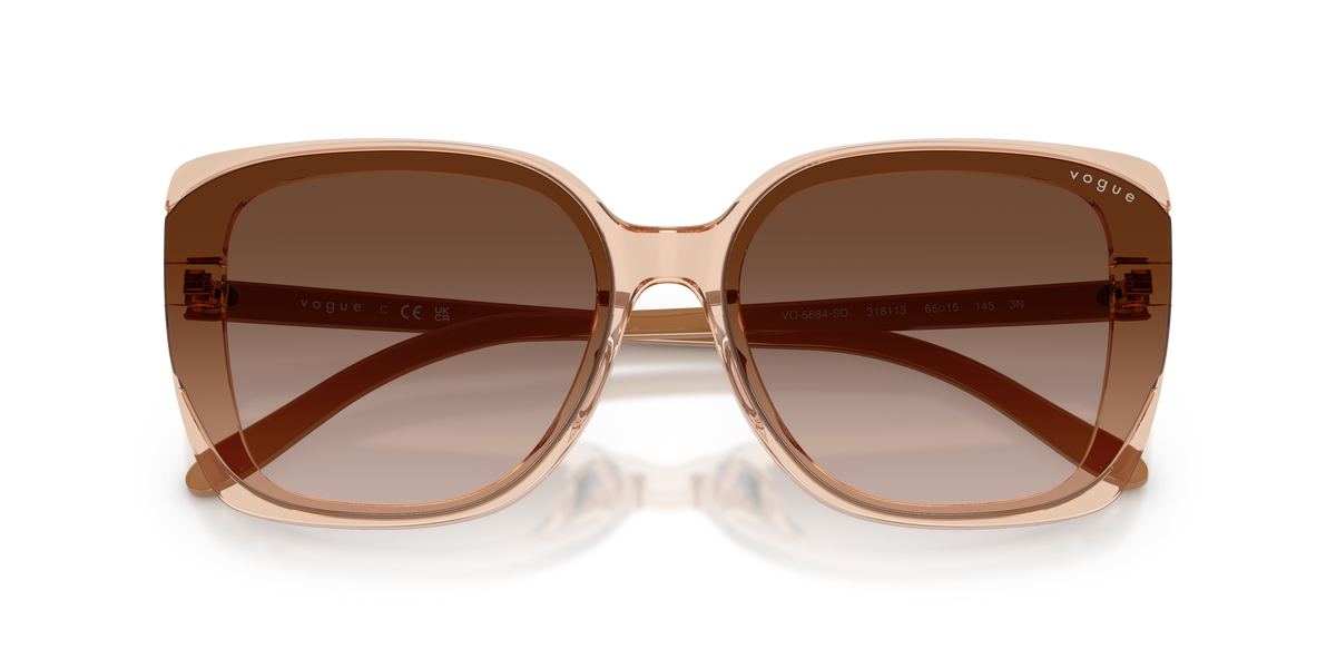 0VO5684SD Transparent Light Brown close front view image 6 barcode 8056262521793
