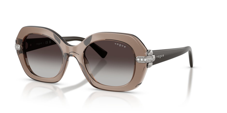 0VO5706SB Transparent Brown three quarter view image 1 barcode 8056262727881