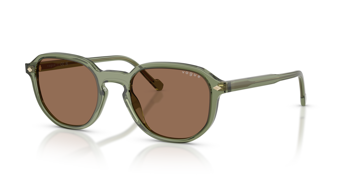 0VO5707S Transparent Green three quarter view image 1 barcode 8056262730256