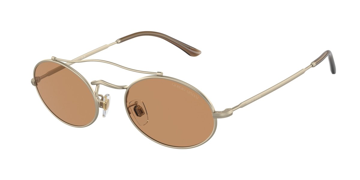 0AR 115SM - Giorgio Armani - (Matte Pale Gold) Brown - 51 - 21 - 145 MM - Ardor Eyewear 8056597852593