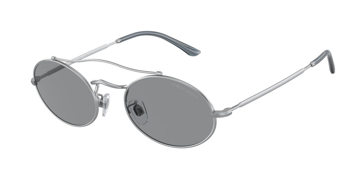 0AR 115SM - Giorgio Armani - (Matte Silver) White Blue - 51 - 21 - 145 MM - Ardor Eyewear 8056597852616