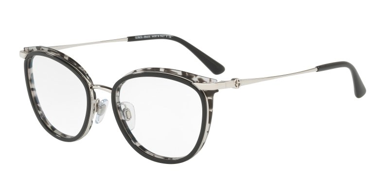 Giorgio Armani 0AR5074 Silver Top Black-Grey Havana 8053672708974