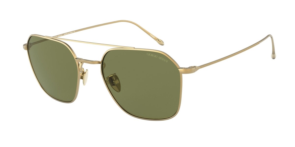 0AR6095T - Giorgio Armani - (Brushed Soft Gold) Green - 54 - 20 - 145 MM - Ardor Eyewear 8056597101509