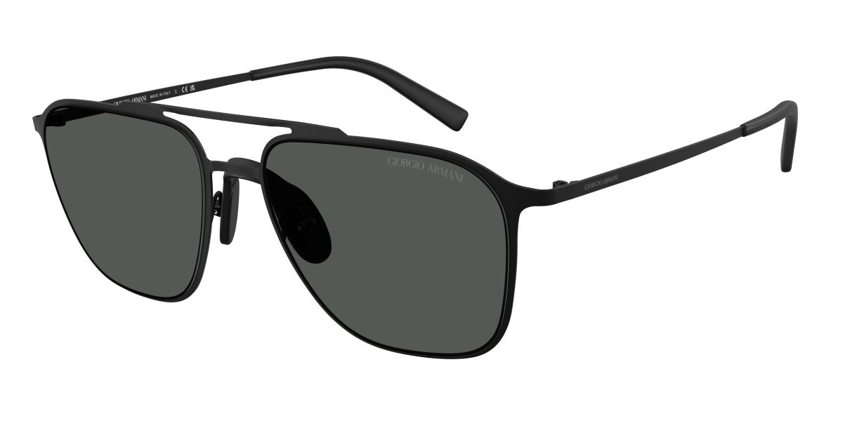 0AR6110 - Giorgio Armani - (Matte Black) Grey - 58 - 18 - 145 MM - Ardor Eyewear 8056597204477