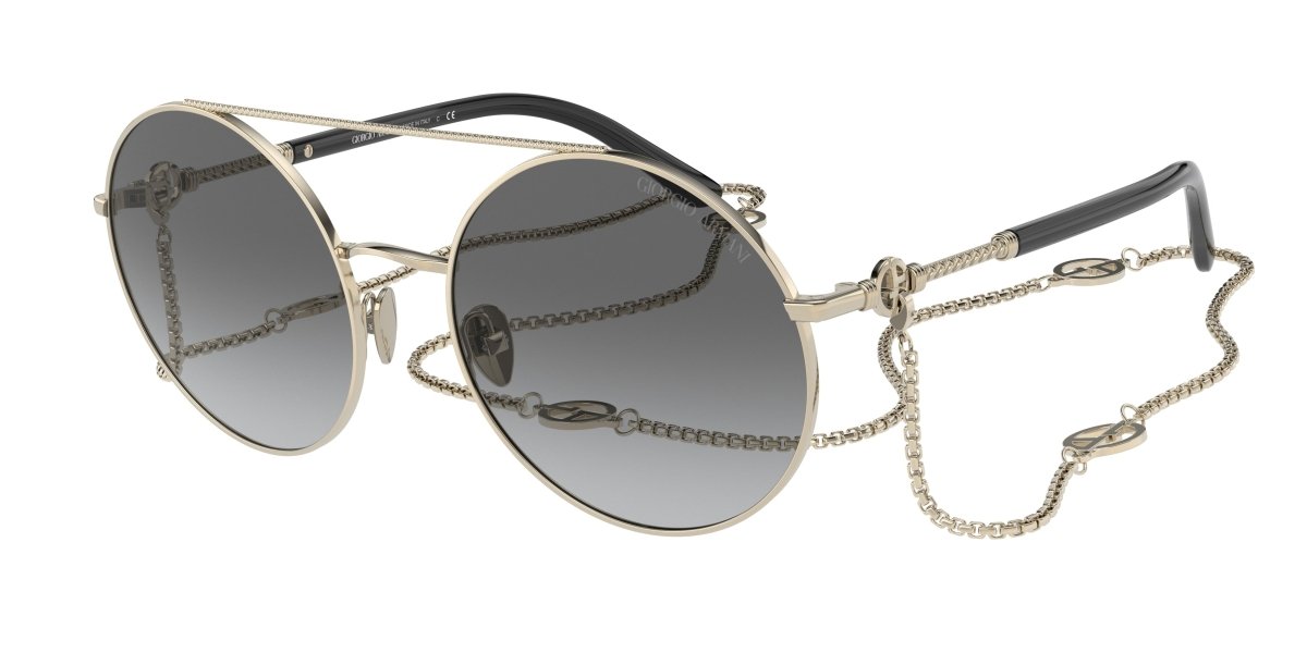 0AR6135 - Giorgio Armani - (Pale Gold) Gradient Grey - 56 - 19 - 140 MM - Ardor Eyewear 8056597624527