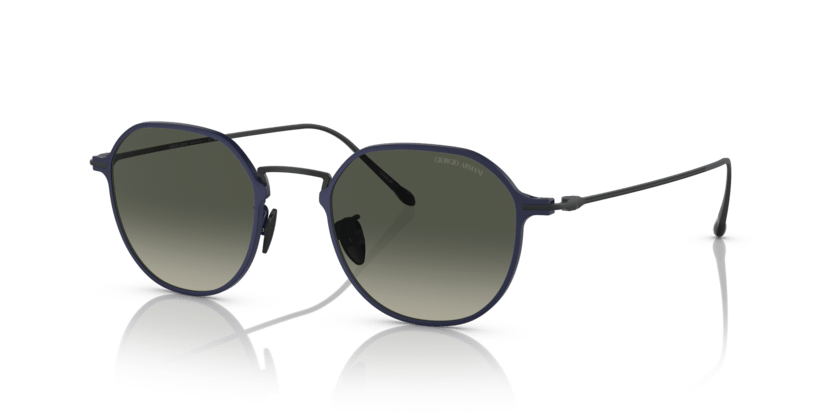 0AR6138T - Giorgio Armani - (Matte Blue) Gradient Grey - 49 - 21 - 145 MM - Ardor Eyewear 8056597691635