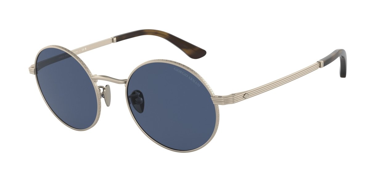 0AR6140 - Giorgio Armani - (Matte Pale Gold) Dark Blue - 50 - 20 - 145 MM - Ardor Eyewear 8056597731669