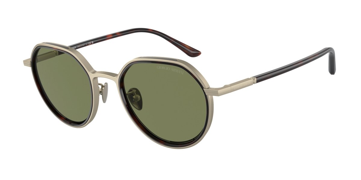 0AR6144 - Giorgio Armani - (Matte Pale Gold) Green - 49 - 20 - 145 MM - Ardor Eyewear 8056597830041