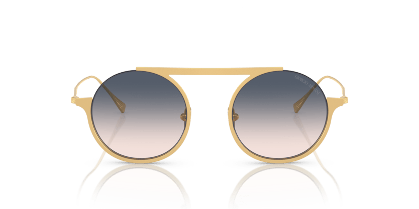 0AR6146 - Giorgio Armani - (Matte Pale Gold) Light Brown Gradient Blue - 47 - 21 - 145 MM - Ardor Eyewear 8056597890342