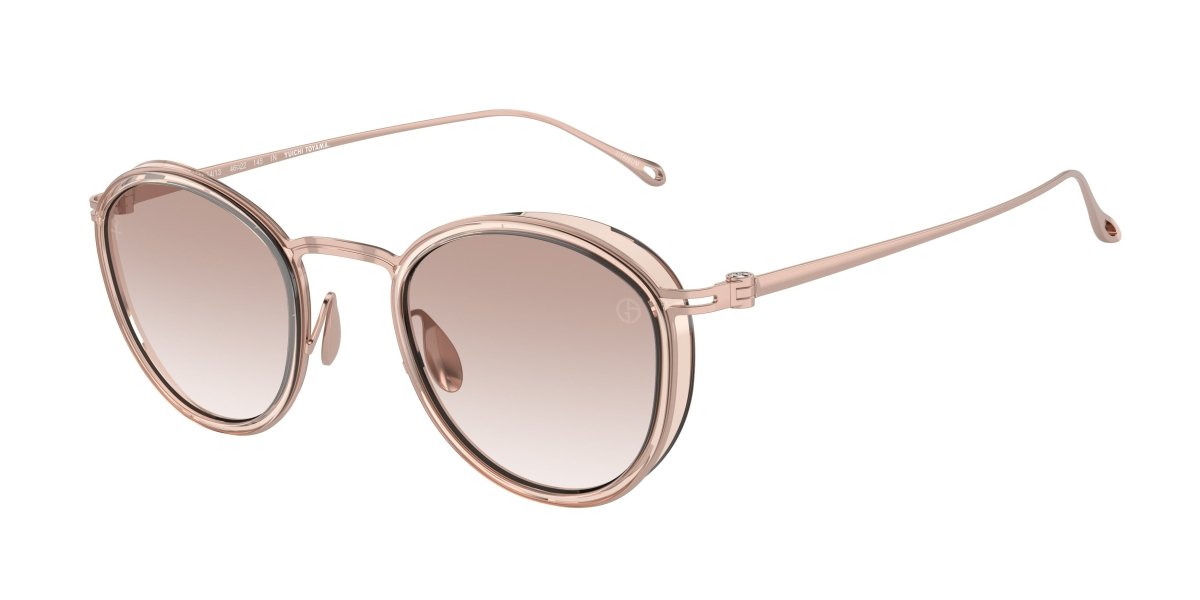 0AR6148T - Giorgio Armani - (Transparent Pink) Clear Gradient Brown - 46 - 22 - 145 MM - Ardor Eyewear 8056597934411