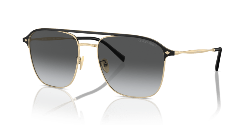 0AR6154 - Giorgio Armani - (Pale Gold) Gradient Grey Polarized - 57 - 18 - 145 MM - Ardor Eyewear 8056262068397