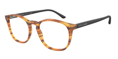 0AR7074 - Giorgio Armani - Brown - (Matte Striped Light Brown 5562) - 50 - 19 - 145 MM - Ardor Eyewear 8053672730005