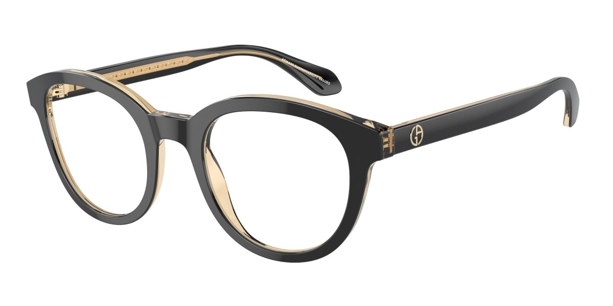 0AR7256 - Giorgio Armani - Black - (Top Black/Transparent Orange 6084) - 48 - 22 - 145 MM - Ardor Eyewear 8056262045121