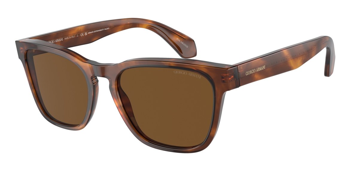 0AR8155 - Giorgio Armani - (Red Havana) Polar Brown Polarized - 55 - 19 - 145 MM - Ardor Eyewear 8056597974448