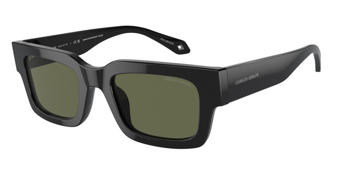 0AR8184U - Giorgio Armani - (Black) Polarized Green - 52 - 22 - 145 MM - Ardor Eyewear 8056597850674