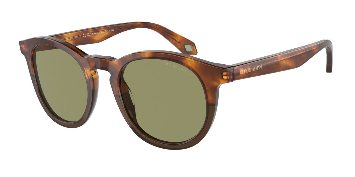 0AR8192 - Giorgio Armani - (Havana Red/Opal Olive Green) Green - 50 - 21 - 145 MM - Ardor Eyewear 8056597940542